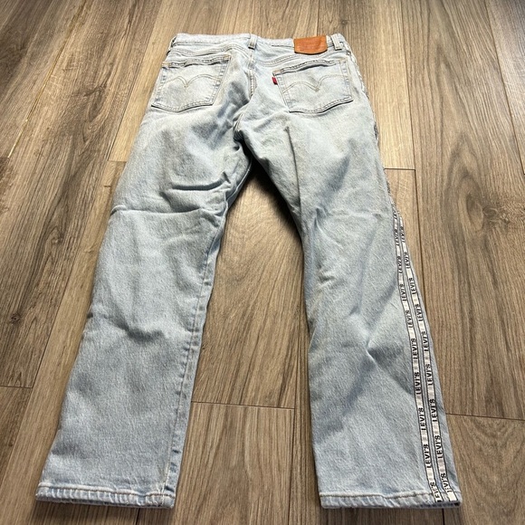 Levi's 501 Original Premium Sport Stripe Cropped Jeans - Picture 2 of 9